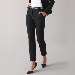 WHBM LACE SLIM ANKLE PANT 2P GORGEOUS NWT
